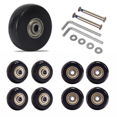 拉杆箱配件轱辘旅行箱包静音轮行李箱包维修理轮胎PU轮