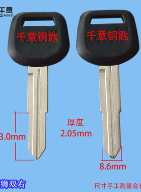千意牌各种汽车适用钥匙胚胶海狮双坑模子