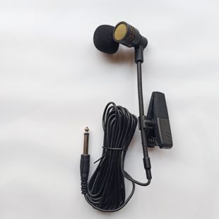 有线动圈乐器麦克风萨克斯大小提琴笛子吉他拾音话筒固定支架夹子