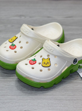 防滑厚底沙滩洞洞鞋女夏季白色护士凉鞋小码34凉拖鞋向往生活同款