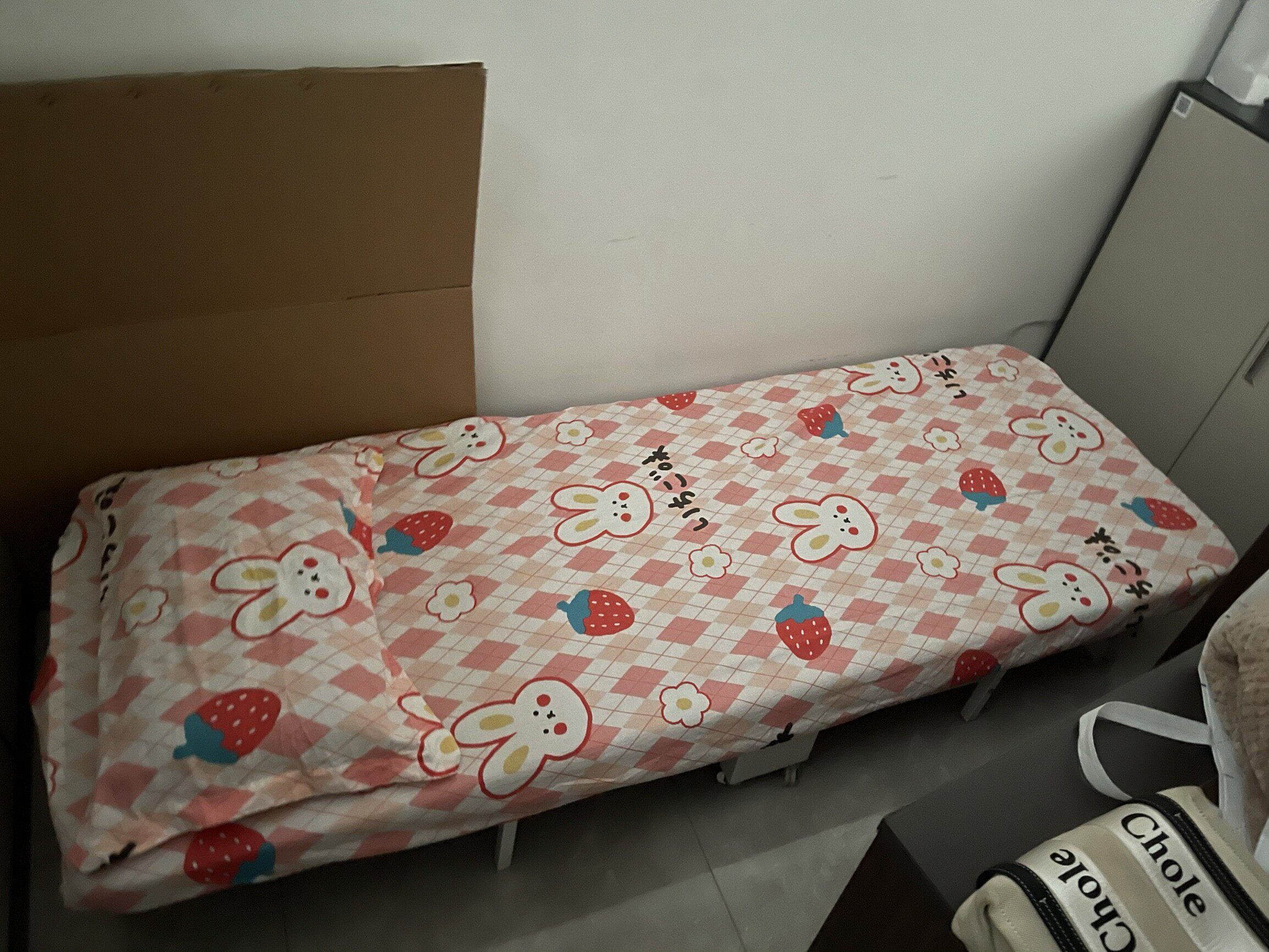 办公室折叠床午休简易硬板医院陪护床纯棉全棉床笠床罩床单沙发床