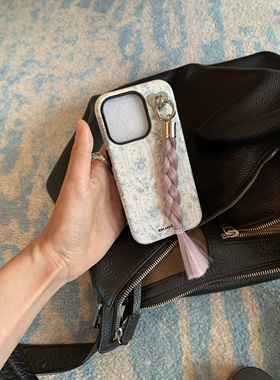 【ouchtv】单手机壳 复古宫廷感植物法式印花韩国进口菲林二合一苹果全包手机壳百搭适用于iPhone17
