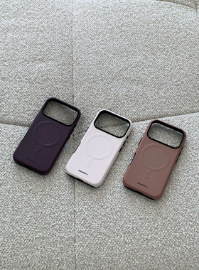 OuchTV原创设计韩国菲林二合一长期主义高级秋冬百搭配色iphone17promax手机壳