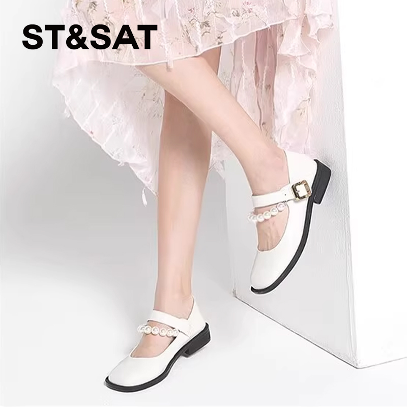 星期六甜美时尚浅口玛丽珍单鞋女