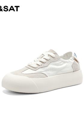 St&Sat/星期六春夏新款芭蕾德训鞋厚底系带休闲单鞋女SS33112E46