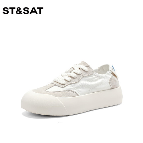 星期六复古风舒适厚底运动鞋女