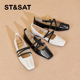 St&Sat 女SSC3111C7V 方头浅口低跟单鞋 星期六春秋季 羊皮玛丽珍鞋
