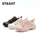 St&Sat 女SS32114E51 圆头厚底一脚蹬罗马包头凉鞋 星期六夏季 新款