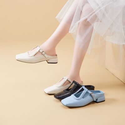 H88306新款2025春夏时尚单鞋潮流韩版女鞋低跟