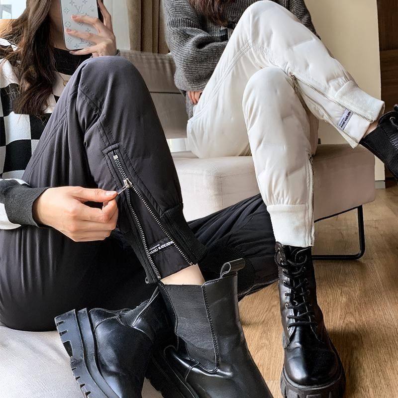 高个子羽绒棉裤女2024年新款时尚外穿加厚束脚裤子冬季保暖棉裤,女装/女士精品,休闲裤,淘宝优惠券,粉丝福利购,淘宝优惠卷