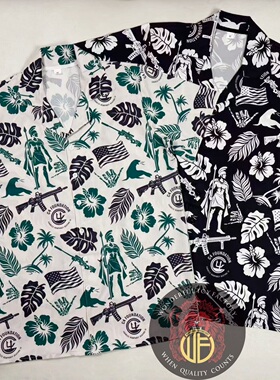 美利坚洋行C4 Hawaiian Shirt战术粉夏日刚需夏威夷衬衫 度假短袖
