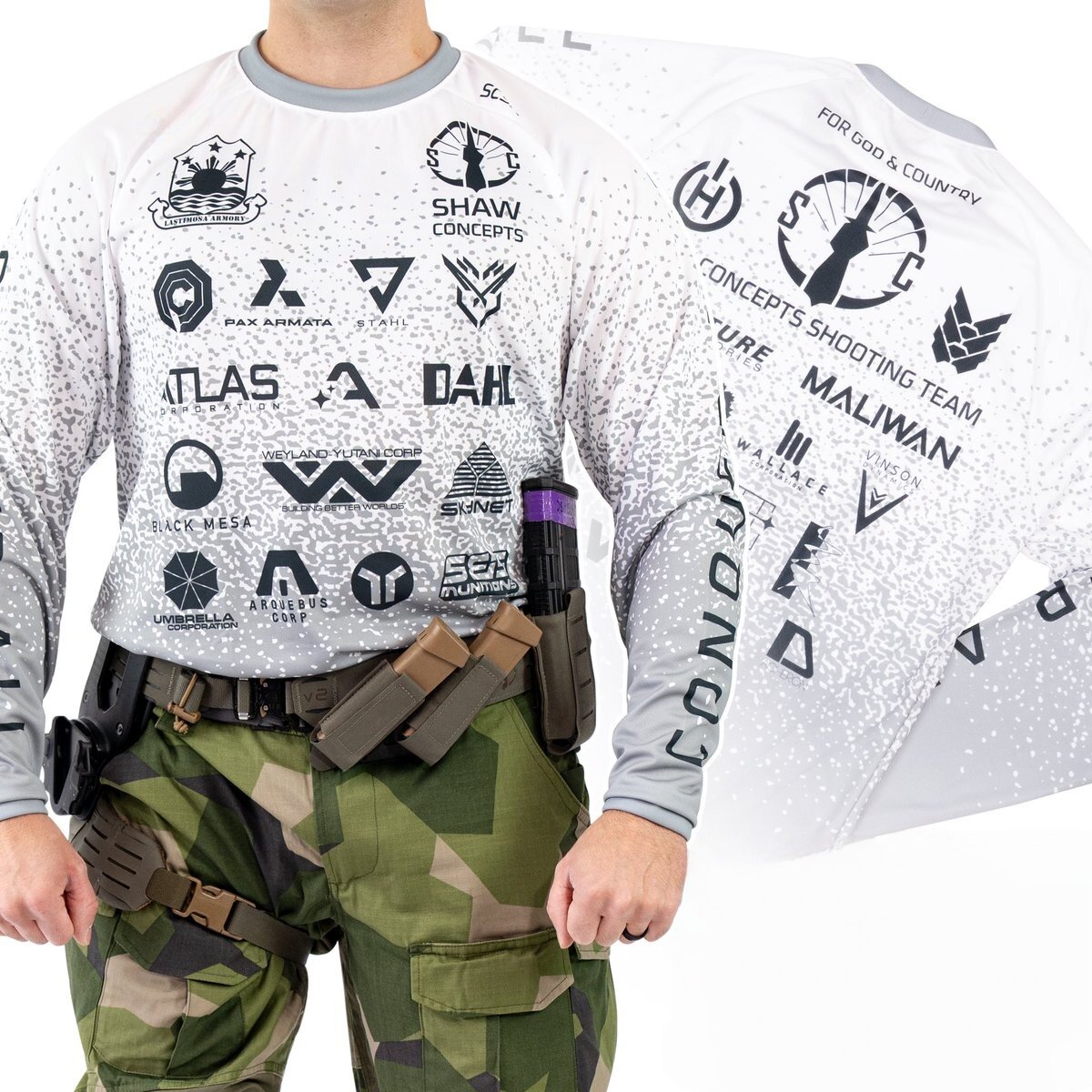 美利坚洋行CONQUER ALL冬日射手服 抓绒训练服 雪花斑点长袖 美码