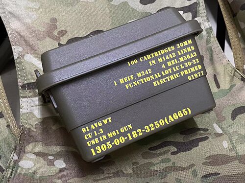 美利堅洋行 20mm AMMO CASE造型置物盒 M61 Vulcan 整理收納箱
