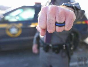 美利坚洋行米国执法者蓝线戒指NYPD御用LAPD象征