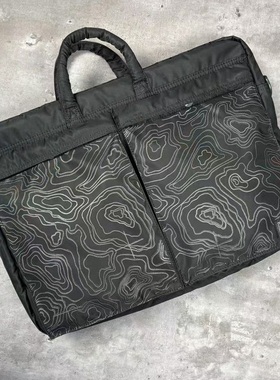 美利坚洋行独家等高线暗纹2WAYS随身包 手提公文包 16寸电脑包