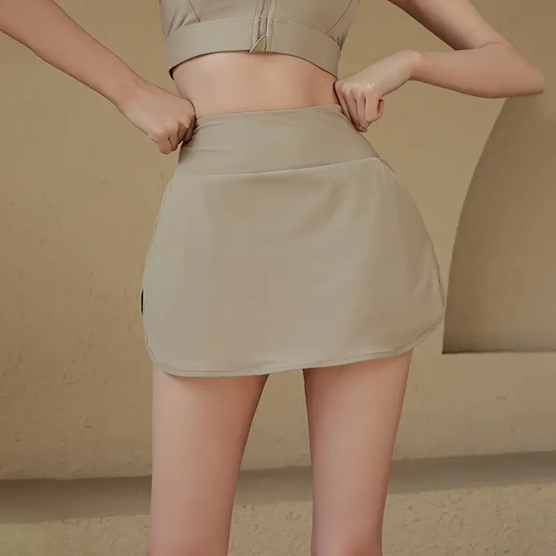 2025新款速干跑步遮臀防走光透气网球瑜伽裙裤瑜伽健身跑步运动服