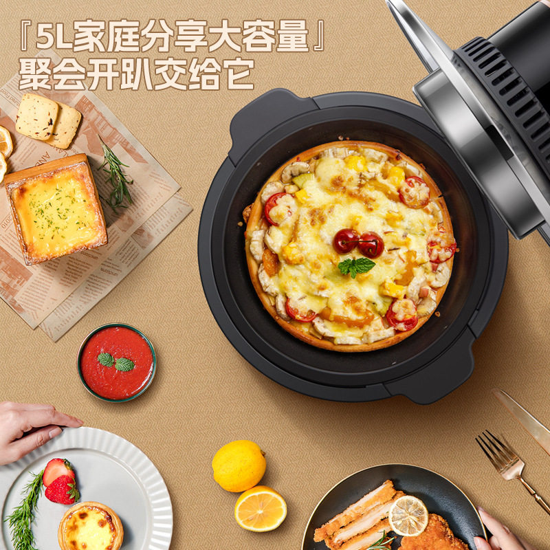 山本（SHANBEN） 空气炸锅5L大容量家用可视化翻盖多功能S-AK50L