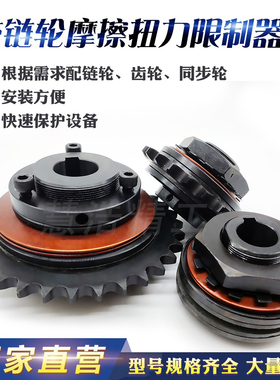 TL350扭力限制器500扭矩离合器配带链轮250摩擦式过载保护器200-2