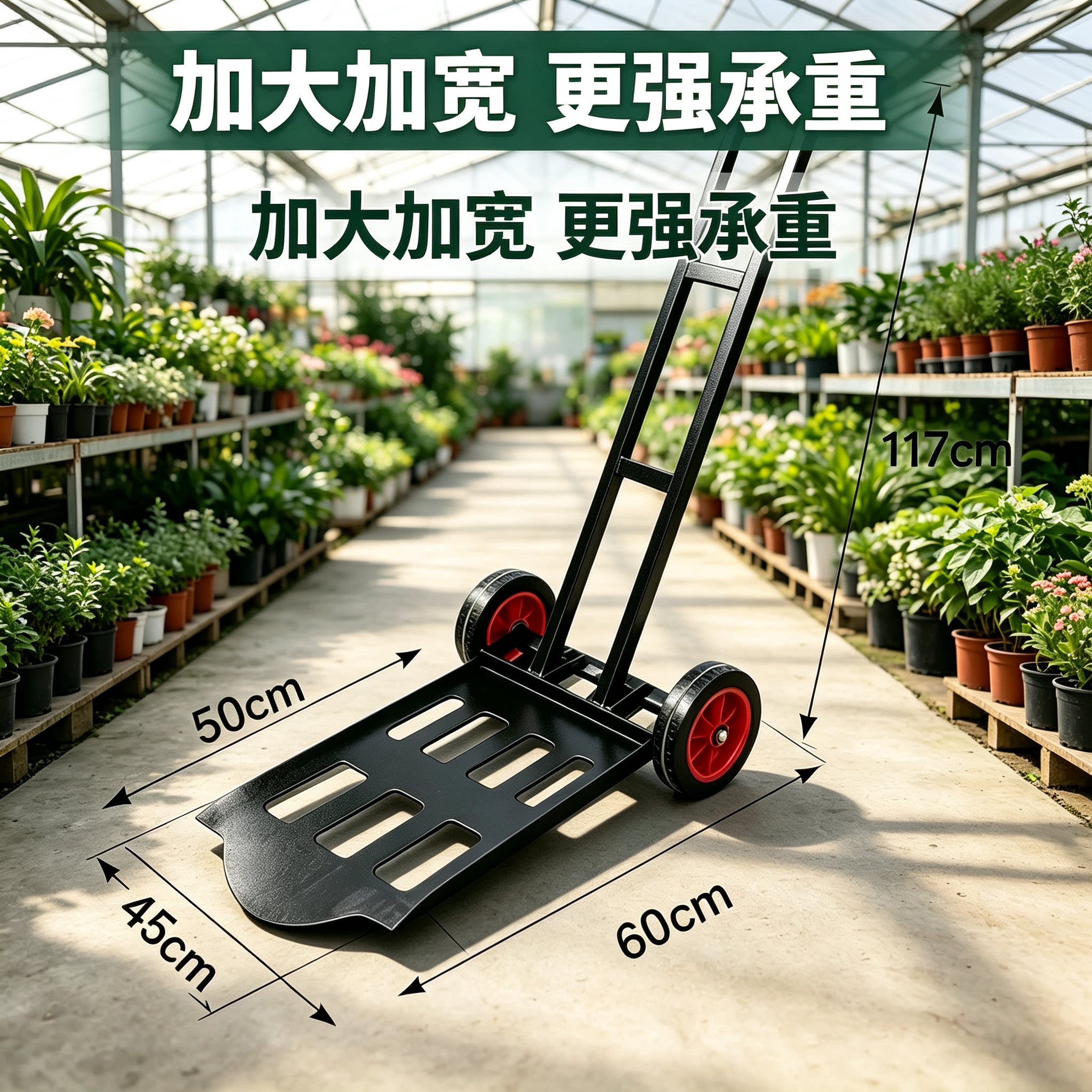 新款加大号2026大花盆搬运神器大盆栽大盆景搬运铲车花卉市场搬运