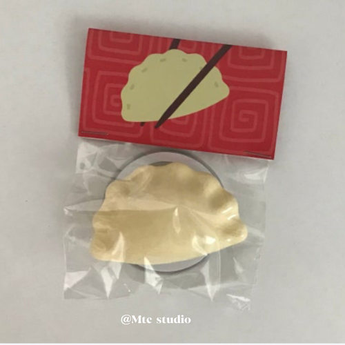韩系创意可爱饺子磁吸手机支架