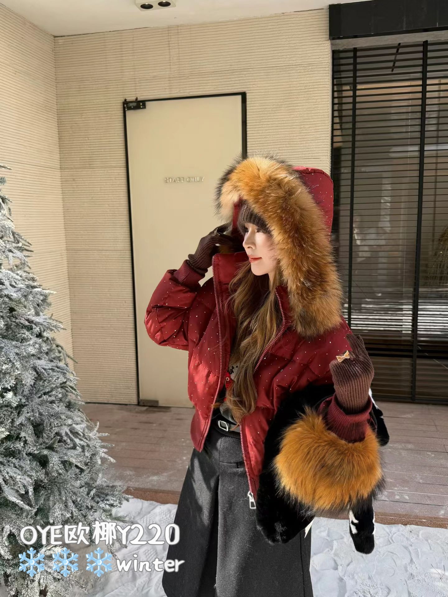 特价秒杀2026新款真毛领羽绒服女短款加厚保暖白鸭绒连帽外套