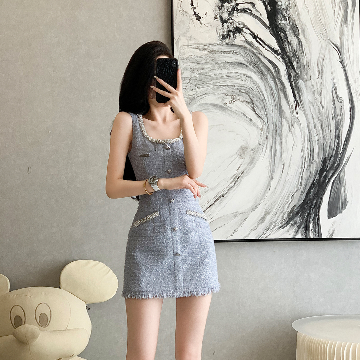 法式名媛小香风气质减龄连衣裙