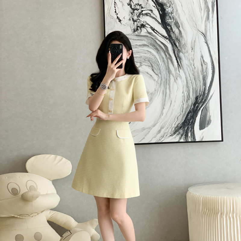 法式名媛千金风连衣裙