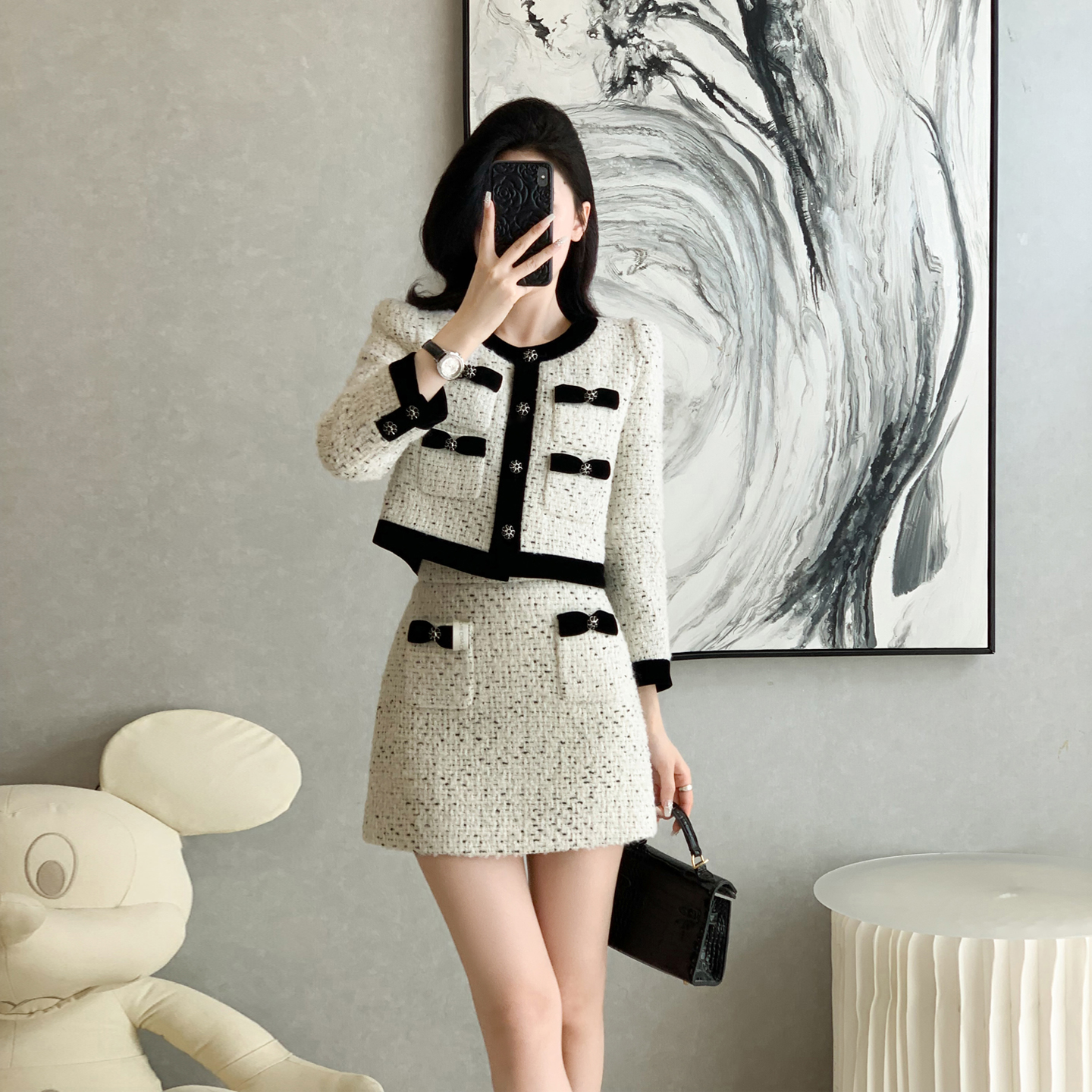 法式小香风OL时尚套装