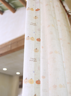 Neuchatel纳沙泰尔 85%遮挡治愈弱光卡通窗帘韩系日系窗纱定制