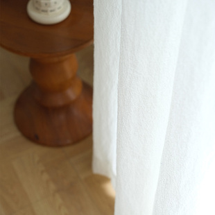 Collipulli科伊普伊 透光不透人起皱纱纯色窗纱简约日系YING TING