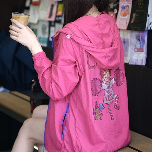 2025新款韩版宽松显瘦百搭连帽外套女休闲上衣