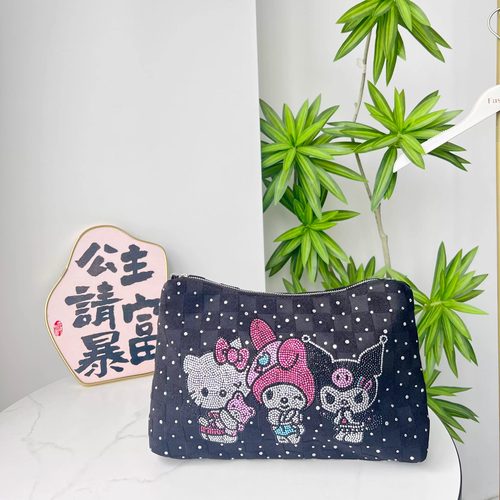 HelloKitty银河碎钻女包2025夏季新款珍珠链条包轻奢单肩斜挎包