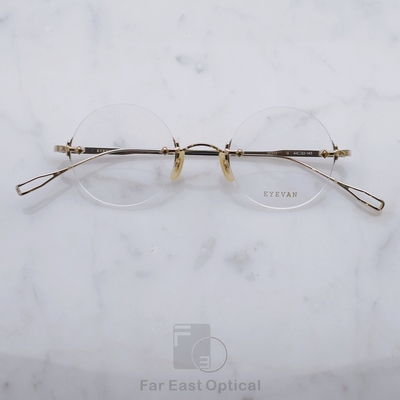 eyevan近视眼镜复古圆形ORBIT纯钛眼镜框男款无框眼镜框镜架女