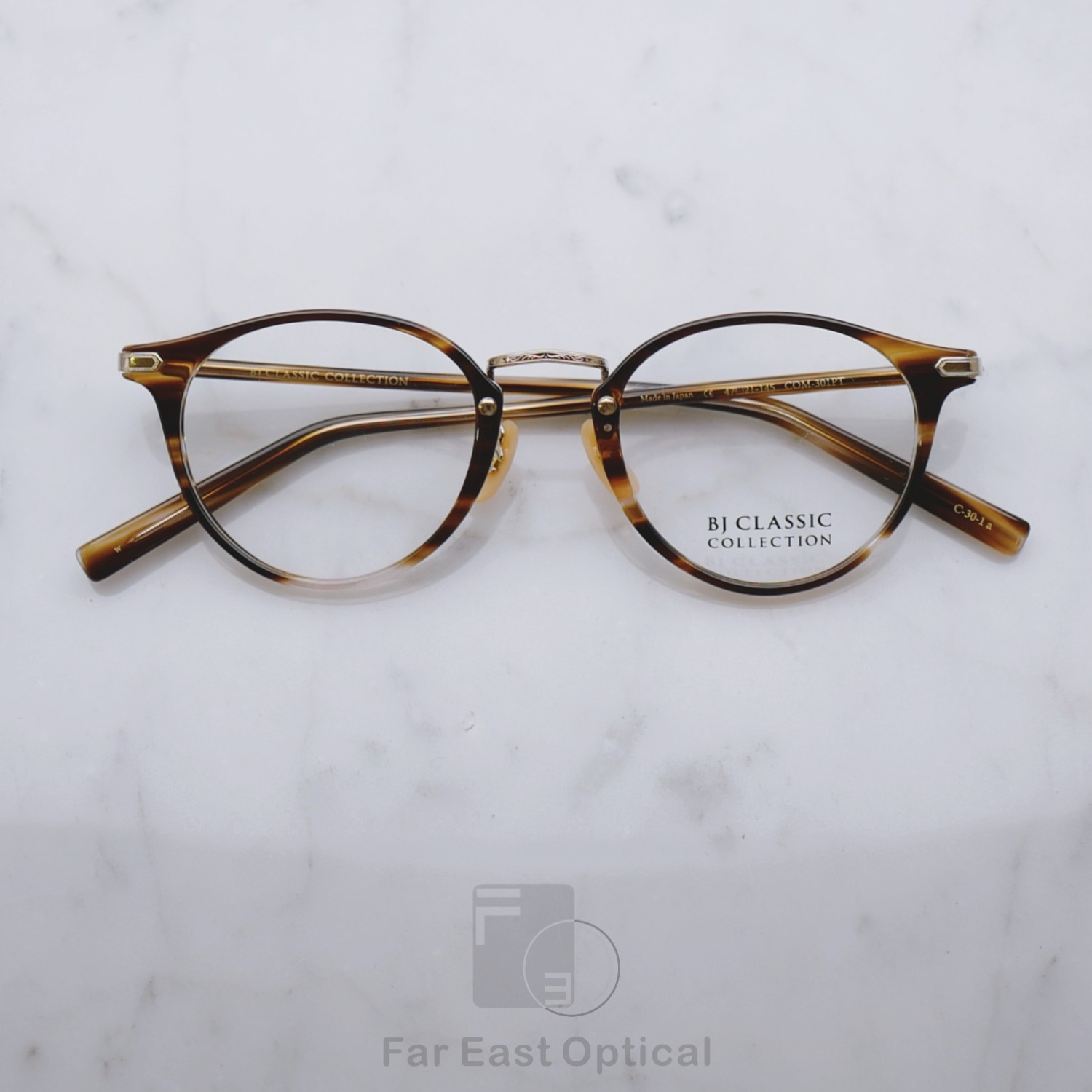 BJ CLASSIC眼镜架 日本手工男女复古赛璐珞板材眼镜框COM-301 PT