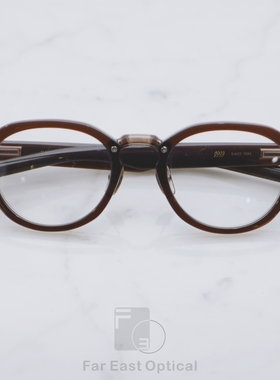 999.9 Fournines M-154镜框日本手工钛金属板材中金眼镜男女同款