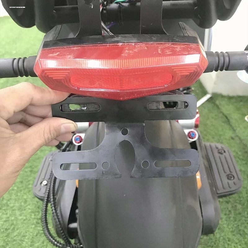 电动车车尾牌支架小金果喜乐骑酷乐pro速达速迈上牌照铁支架通用