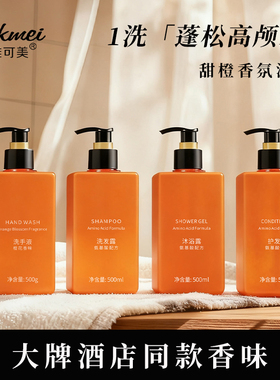 季酒店同款洗发水宾馆民宿沐浴露护发素工厂直供定制LOGO洗发露