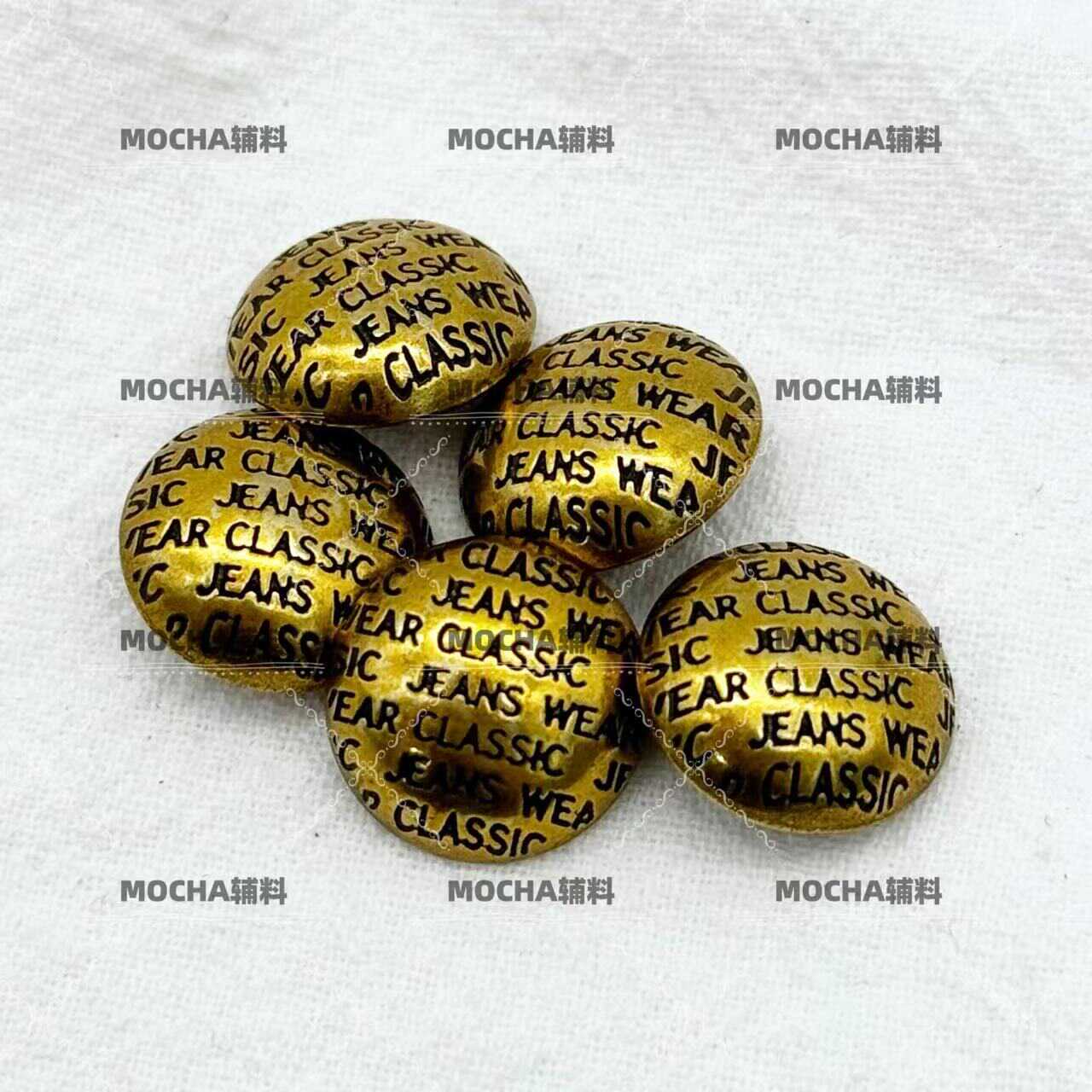 MOCHA新款满英文classic古金四合扣 大衣皮草外套羽绒服双面尼