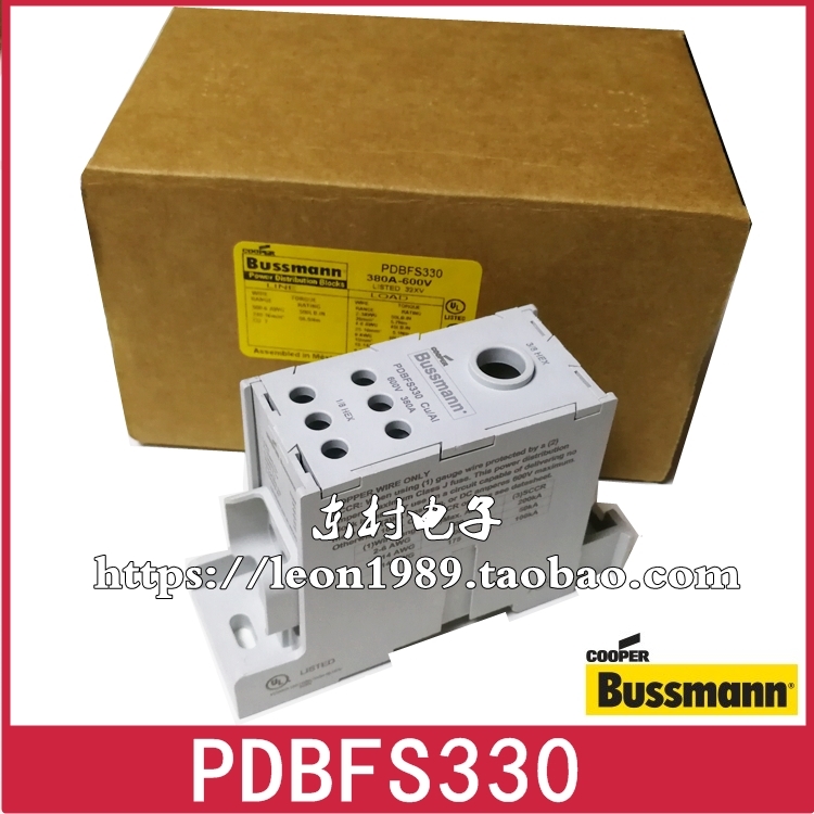 Cooper Bussmann原装分线模块 PDBFS330 1/8HEX Cu/AI 600V 380A 电子元器件市场 熔丝/保险丝座/断路器/保险管 原图主图