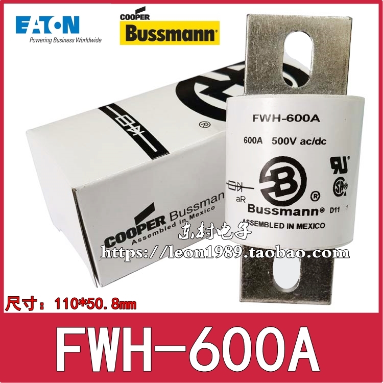 EATON熔断器 BUSSMANN保险丝 FWH-600A/600C/500A/450A/400A 500V