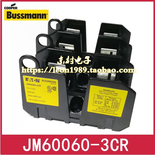 JM60060-3CR保险丝座EATON60A