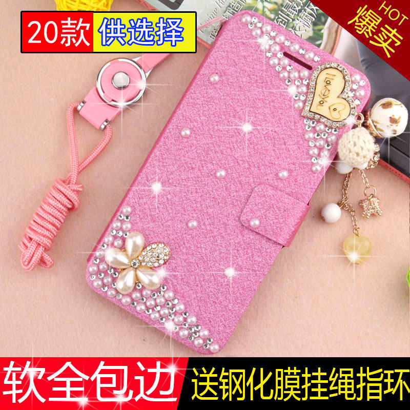 OPPOReno4se手机壳 OPPO Reno4se手机套Reno4se皮套全包女软水钻