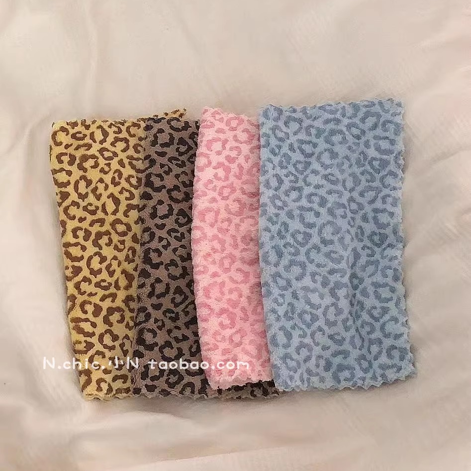 豹纹珊瑚绒多功能抹布