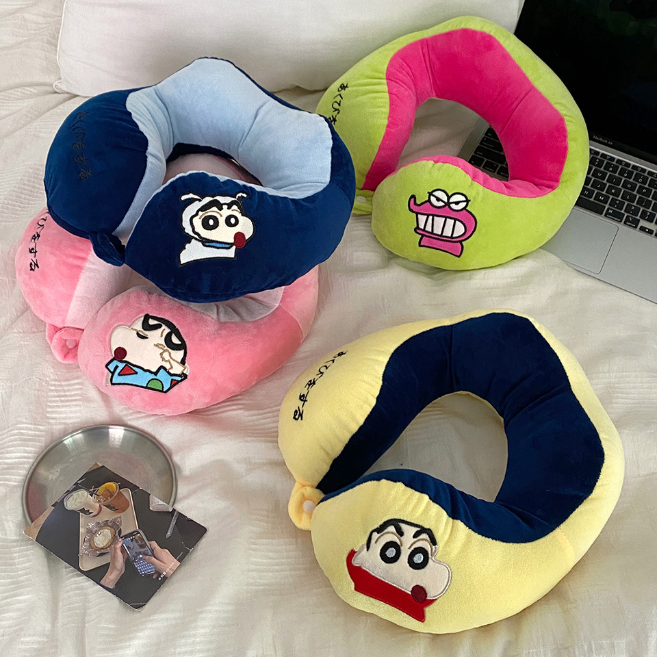 蜡笔小新可爱便携车载U型枕护颈枕家用办公室午睡脖颈枕卡通学生,床上用品,U型枕/便携枕,淘宝优惠券,粉丝福利购,淘宝优惠卷