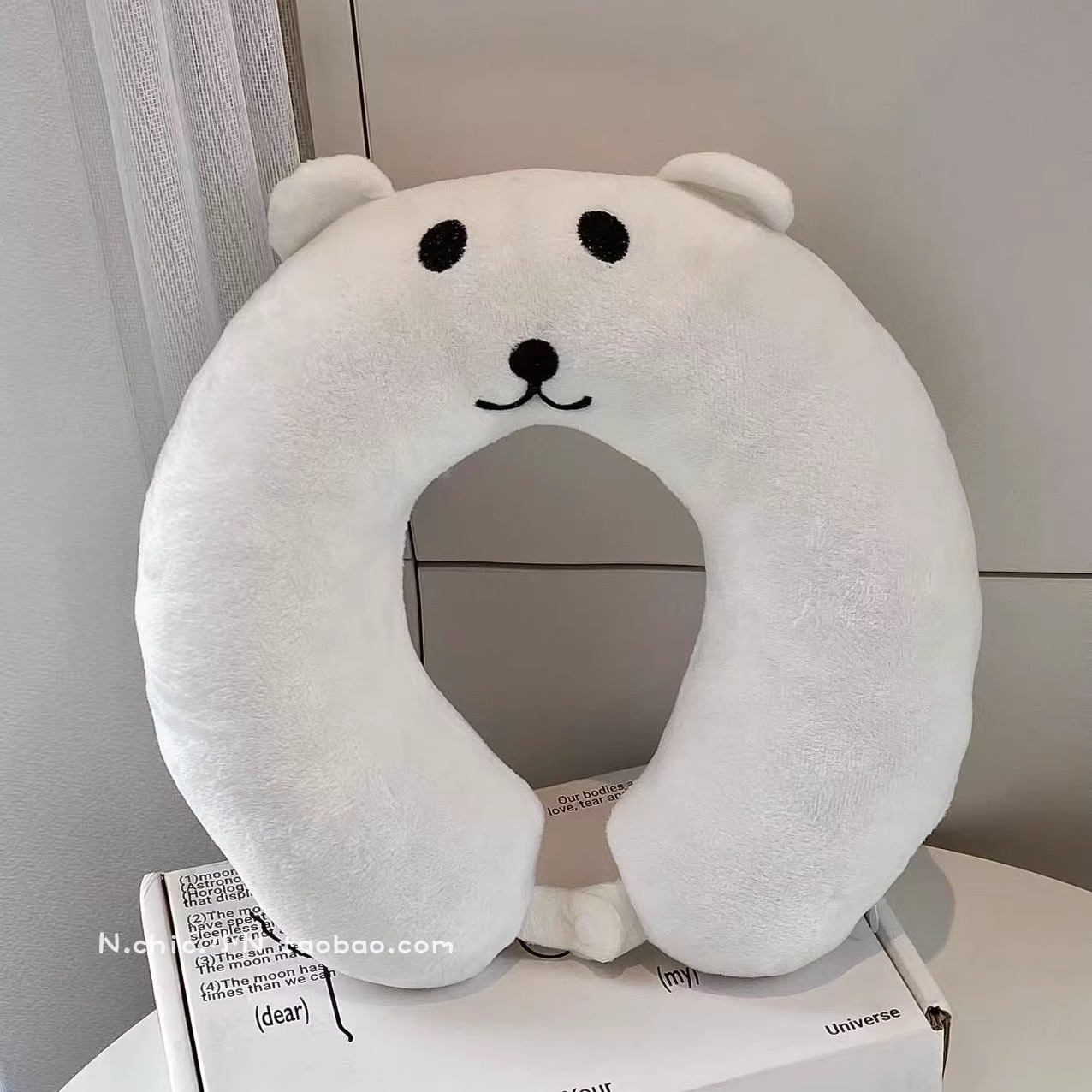 可爱自嘲熊记忆棉U型枕