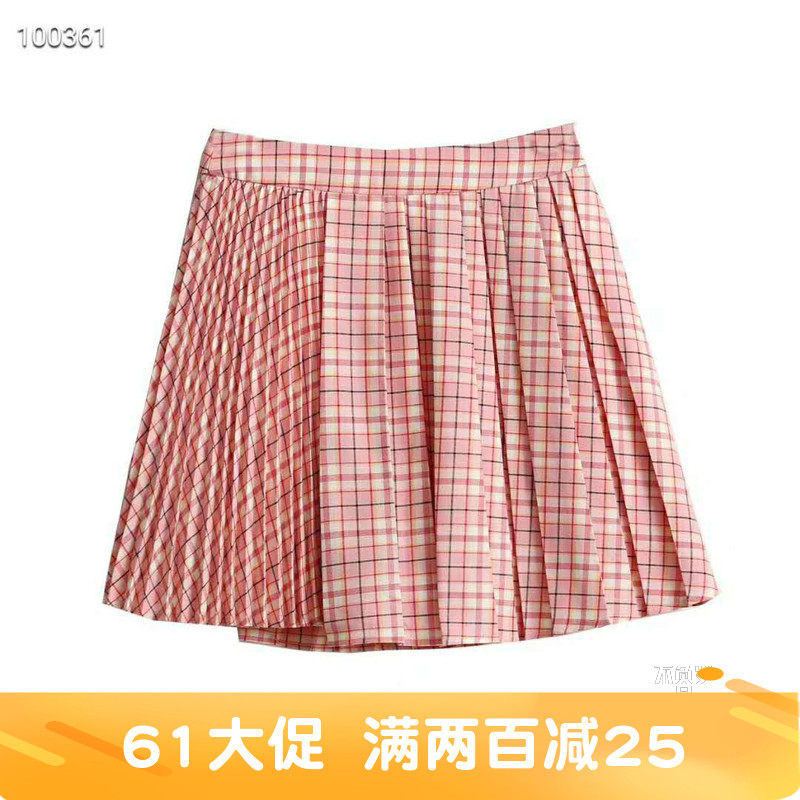 PEACE/太平鸟女装2020夏款A3GEA2402B4格纹百褶JK短裙A3GEA2402|msdalam kategori Butik wanita / wanita, skirt - dari Buy2taobao.com untuk memberikan perkhidmatan ejen Taobao profesional membeli