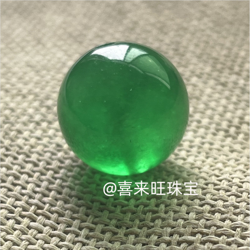 天然缅甸老坑翡翠冰种帝王绿冰绿圆珠子手串手链单颗散珠玉石配饰,珠宝/钻石/翡翠,手链/手串,淘宝优惠券,粉丝福利购,淘宝优惠卷