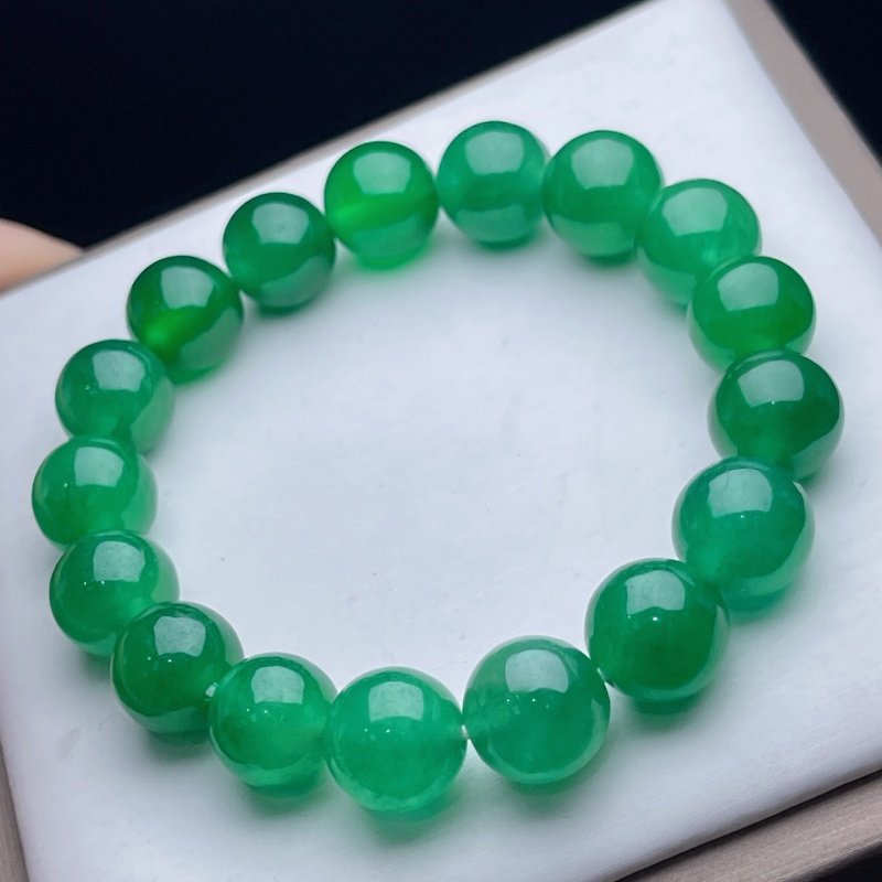天然缅甸老坑翡翠冰种帝王绿冰绿圆珠子手串手链珠串项链玉石配饰,珠宝/钻石/翡翠,手链/手串,淘宝优惠券,粉丝福利购,淘宝优惠卷