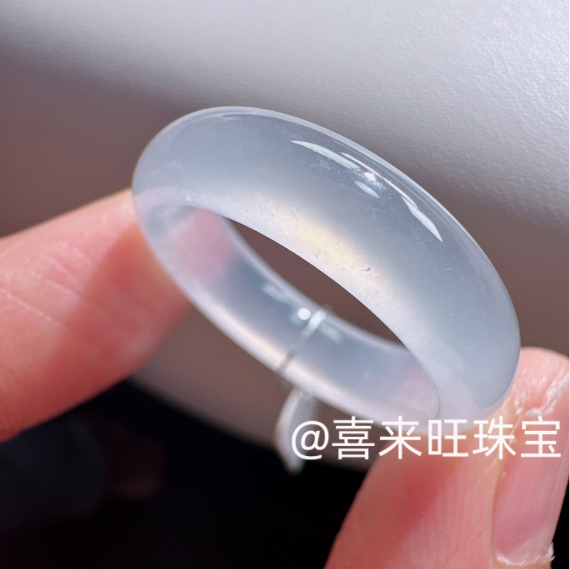 天然缅甸老坑翡翠冰透种白冰高冰种玉石戒指指环戒圈扳指玉石配饰,珠宝/钻石/翡翠,戒指/指环,淘宝优惠券,粉丝福利购,淘宝优惠卷