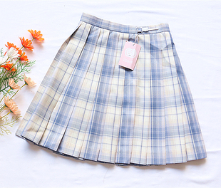 FH3 4JK制服裙日系学生百褶裙女学院风少女格纹A字短裙百搭